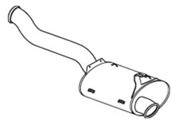 DINEX 21793 End Silencer